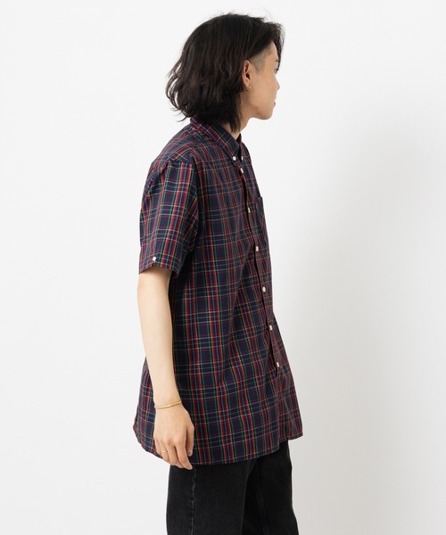 merc london(メルクロンドン)の「Merc London メルクロンドン タータンチェックボタンダウンシャツ(シャツ/ブラウス・メンズ・ネイビー/レッド・X-LARGE/XXX-LARGE)」の11枚目の写真