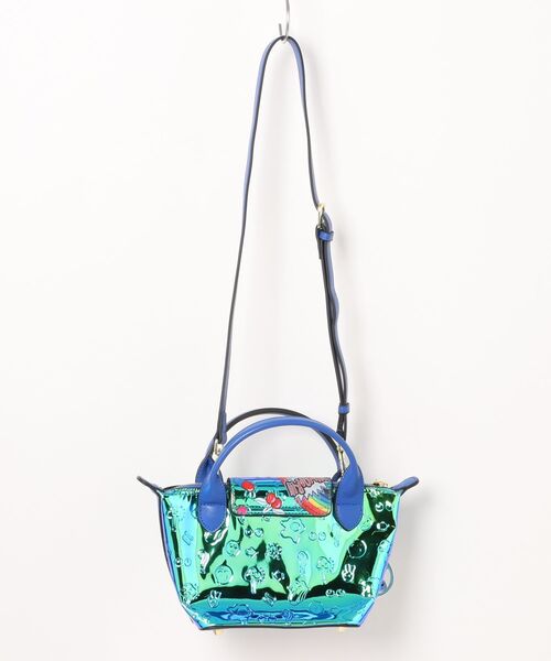 INGRESSO（イングレッソ）の「【 EYE theme / アイ テーマ 】 エナメル 2way ショルダーバッグ（ショルダーバッグ・レディース・ブルー系・FREE）」の2枚目の写真