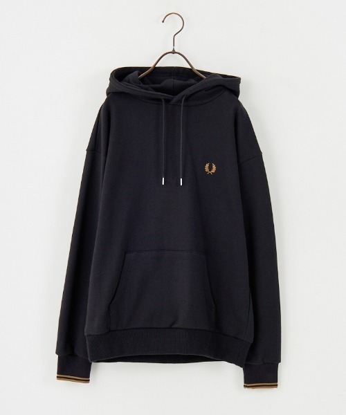 FRED PERRY（フレッドペリー）の「[FRED PERRY/フレッドペリー] 別注 フードロゴ刺繍スウェットパーカー【追加】（パーカー・レディース・グレイッシュベージュ/キャメル/ネイビー/ブラック・S/M/L/XL）」の20枚目の写真