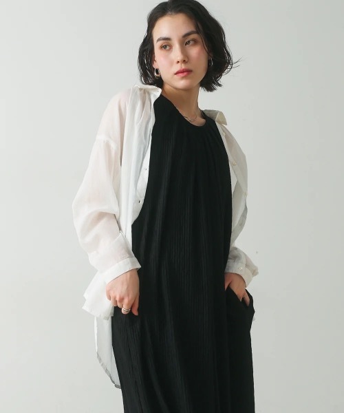 Bou Jeloud（ブージュルード）の「ジャガードフレアワンピース（ワンピース・レディース・ブラック/カーキ/イエロー・38）」の17枚目の写真