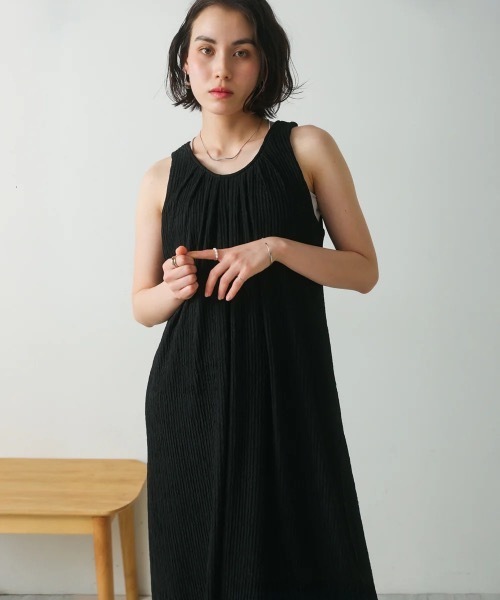 Bou Jeloud（ブージュルード）の「ジャガードフレアワンピース（ワンピース・レディース・ブラック/カーキ/イエロー・38）」の19枚目の写真