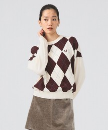 ニット セーター 「別注」FRED PERRY / ARGYLE JUMPER レディース FRED PERRY ニット セーター 「別注」FRED / ARGYLE JUMPER