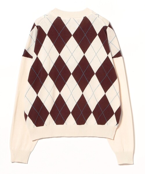 FRED PERRY（フレッドペリー）の「【別注】FRED PERRY / ARGYLE JUMPER（ニット/セーター・レディース・ブラック/ナチュラル・ONE SIZE）」の14枚目の写真