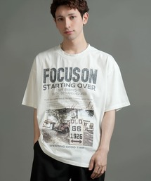 Starting Over（スターティングオーバー）の「【Starting Over/スターティングオーバー】vintage photo print T-shirt/ヴィンテージ フォトプリント ハードウォッシュ Tシャツ　ワンポイント ブランドロゴ バックプリント（Tシャツ/カットソー）」