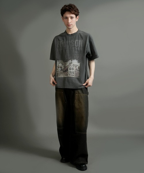 Starting Over(スターティングオーバー)の「【Starting Over/スターティングオーバー】vintage photo print T-shirt/ヴィンテージ フォトプリント ハードウォッシュ Tシャツ ワンポイント ブランドロゴ バックプリント(Tシャツ/カットソー・メンズ・ホワイト/ブラック・M/L)」の15枚目の写真