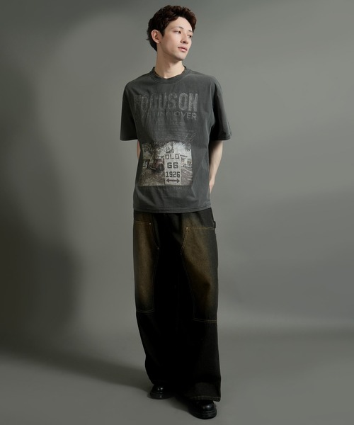 Starting Over(スターティングオーバー)の「【Starting Over/スターティングオーバー】vintage photo print T-shirt/ヴィンテージ フォトプリント ハードウォッシュ Tシャツ ワンポイント ブランドロゴ バックプリント(Tシャツ/カットソー・メンズ・ホワイト/ブラック・M/L)」の16枚目の写真