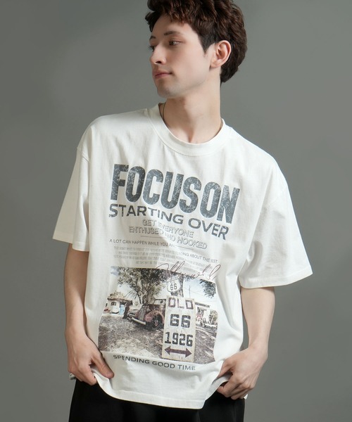 Starting Over(スターティングオーバー)の「【Starting Over/スターティングオーバー】vintage photo print T-shirt/ヴィンテージ フォトプリント ハードウォッシュ Tシャツ ワンポイント ブランドロゴ バックプリント(Tシャツ/カットソー・メンズ・ホワイト/ブラック・M/L)」の20枚目の写真