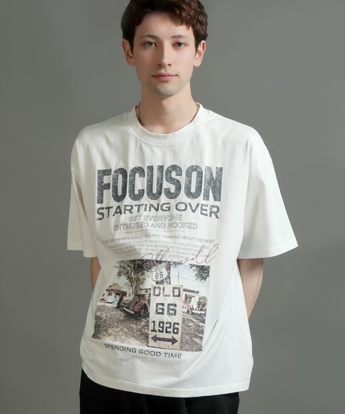 Starting Over(スターティングオーバー)の「【Starting Over/スターティングオーバー】vintage photo print T-shirt/ヴィンテージ フォトプリント ハードウォッシュ Tシャツ ワンポイント ブランドロゴ バックプリント(Tシャツ/カットソー・メンズ・ホワイト/ブラック・M/L)」の22枚目の写真