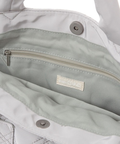 studio CLIP(スタディオクリップ)の「【人間工学に基づいて考えた!】からだよろこぶキルトトート&ショルダーバッグ(トートバッグ・レディース・ライトグリーン/グレー/ブラック・FREE)」の19枚目の写真