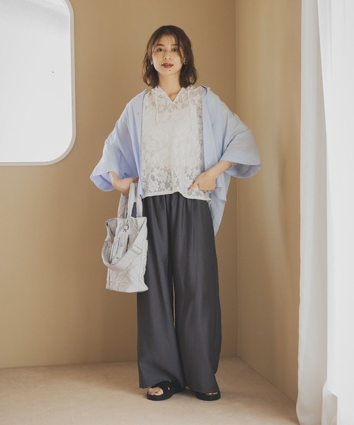 studio CLIP(スタディオクリップ)の「【人間工学に基づいて考えた!】からだよろこぶキルトトート&ショルダーバッグ(トートバッグ・レディース・ライトグリーン/グレー/ブラック・FREE)」の7枚目の写真