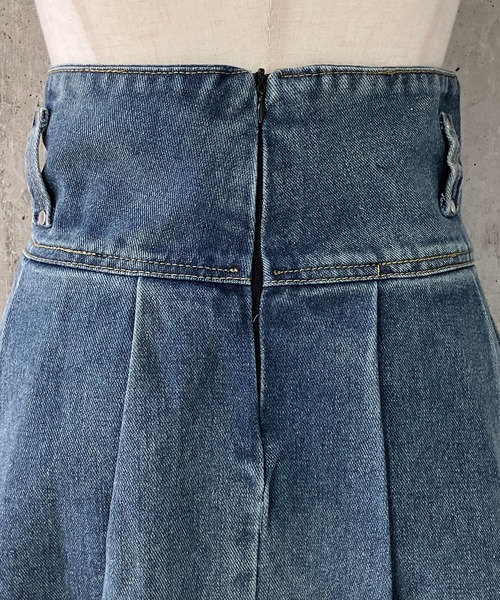 meJane(ミージェーン)の「BOXプリーツ デニムミニスカート(デニムスカート・レディース・ブルー・S/M/L)」の9枚目の写真
