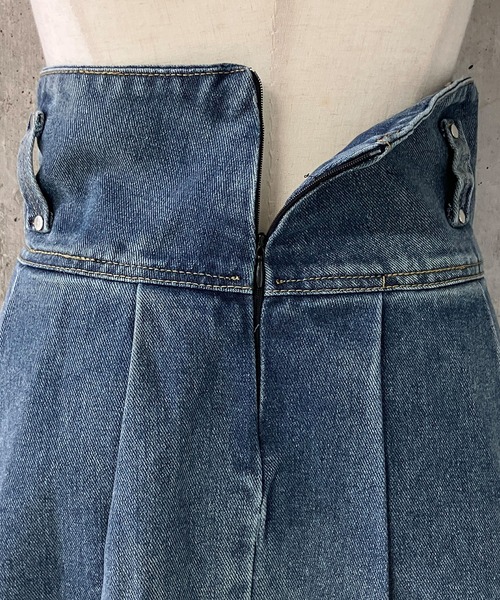 meJane(ミージェーン)の「BOXプリーツ デニムミニスカート(デニムスカート・レディース・ブルー・S/M/L)」の8枚目の写真