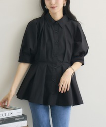 RU.TI.LE（ルチル）の「【RU.TI.LE】ウエストタック5分袖ブラウス（シャツ/ブラウス・レディース）」