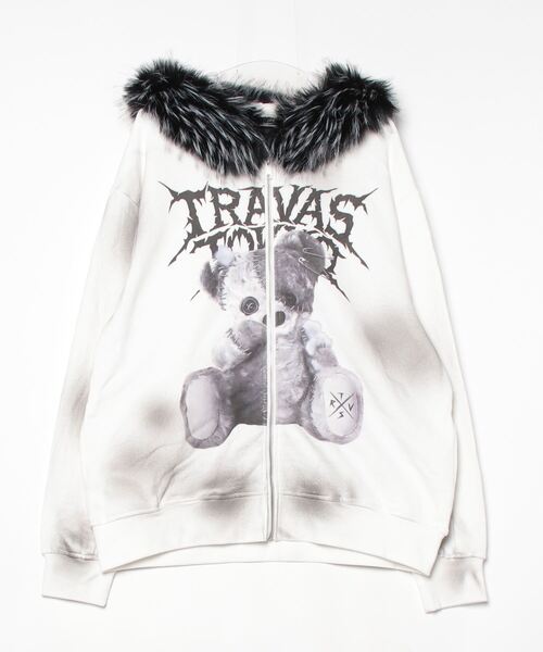TRAVAS TOKYO/トラバス トーキョー』ファー付きくま耳ZIPパーカー