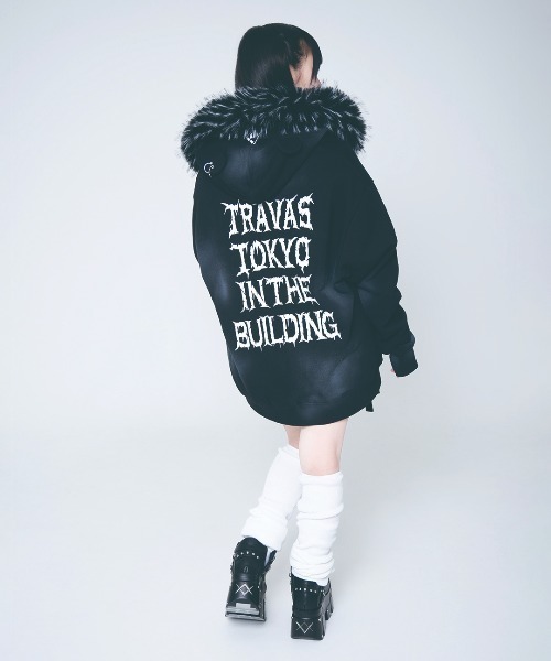 TRAVAS TOKYO/トラバス トーキョー』ファー付きくま耳ZIPパーカー