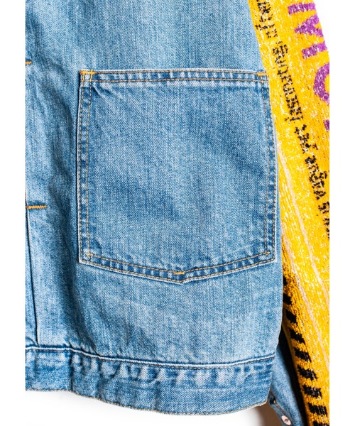 SEVESKIG（セヴシグ）の「SEVESKIG/セブシグ/袖切り替えDENIM JKT_JK-SV-NRS-1004（デニムジャケット・メンズ・ブラック/インディゴブルー・SMALL/MEDIUM/LARGE/X-LARGE）」の12枚目の写真