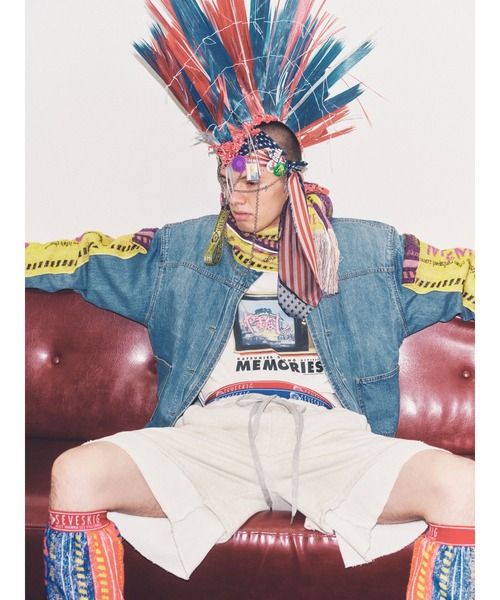 SEVESKIG（セヴシグ）の「SEVESKIG/セブシグ/袖切り替えDENIM JKT_JK-SV-NRS-1004（デニムジャケット・メンズ・ブラック/インディゴブルー・SMALL/MEDIUM/LARGE/X-LARGE）」の16枚目の写真