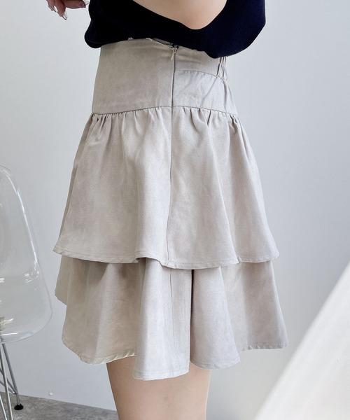 INGNI（イング）の「フェイクスエードフリルスカパン(セットアップ対応)（スカート・レディース・アイボリー/キャメル/ブラック・FREE）」の20枚目の写真