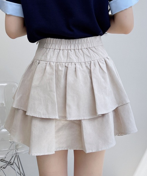 INGNI（イング）の「フェイクスエードフリルスカパン(セットアップ対応)（スカート・レディース・アイボリー/キャメル/ブラック・FREE）」の19枚目の写真