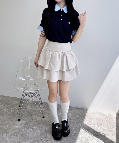 INGNI（イング）の「フェイクスエードフリルスカパン(セットアップ対応)（スカート・レディース・アイボリー/キャメル/ブラック・FREE）」の17枚目の写真