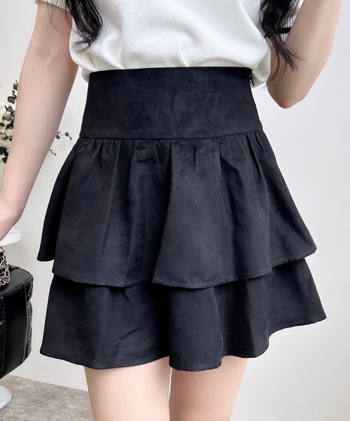 INGNI（イング）の「フェイクスエードフリルスカパン(セットアップ対応)（スカート・レディース・アイボリー/キャメル/ブラック・FREE）」の16枚目の写真