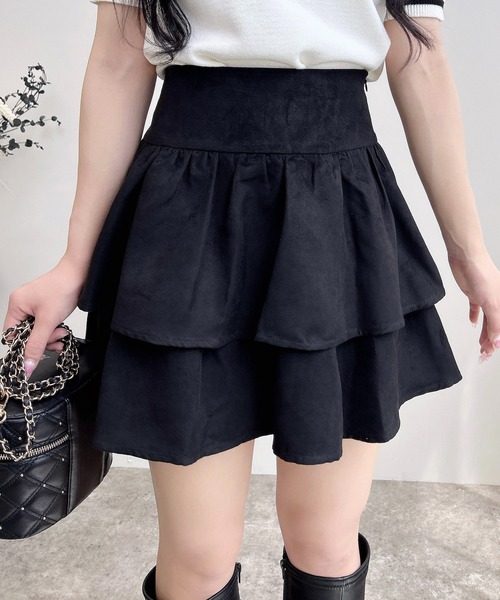 INGNI（イング）の「フェイクスエードフリルスカパン(セットアップ対応)（スカート・レディース・アイボリー/キャメル/ブラック・FREE）」の15枚目の写真