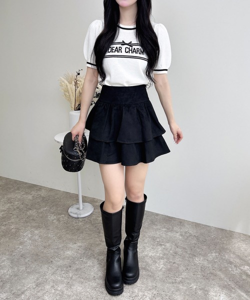 INGNI（イング）の「フェイクスエードフリルスカパン(セットアップ対応)（スカート・レディース・アイボリー/キャメル/ブラック・FREE）」の12枚目の写真