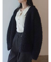 LAGUNAMOON | 【WEB限定】ループヤーンセッケツニットカーディガン(カーディガン/ボレロ)