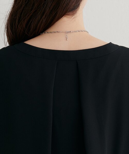 natural couture（ナチュラルクチュール）の「スキッパーフリル袖ブラウス（シャツ/ブラウス・レディース・ミント/ボルドー/ブラック/オフホワイト・FREE）」の19枚目の写真