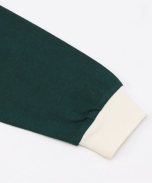 apres les cours(アプレレクール)の「襟付きユニフォーム風Tシャツ(Tシャツ/カットソー・キッズ・アイボリー/グリーン・90/100/110/120/130/80)」の16枚目の写真