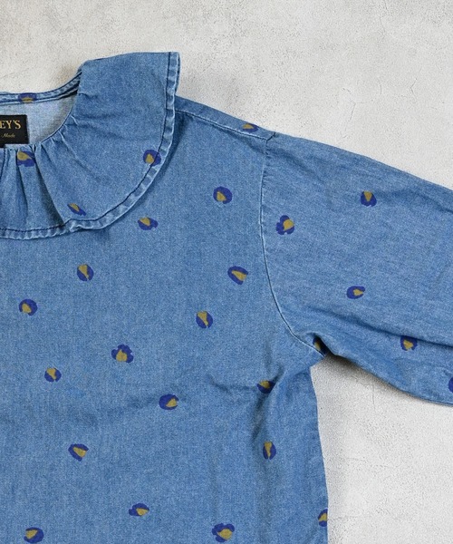 MARKEY'S(マーキーズ)の「デニムフリルカラーブラウス(シャツ/ブラウス・キッズ・ブルー系その他/ブラック系その他・90/100/110/120/130/140/150)」の22枚目の写真