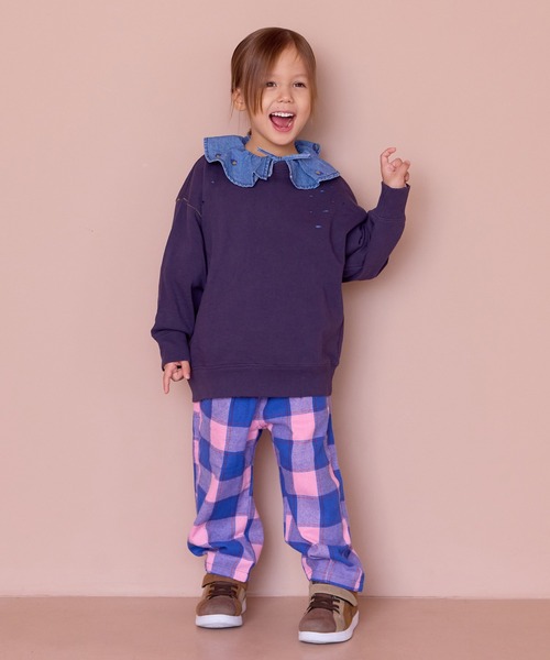 MARKEY'S(マーキーズ)の「デニムフリルカラーブラウス(シャツ/ブラウス・キッズ・ブルー系その他/ブラック系その他・90/100/110/120/130/140/150)」の19枚目の写真