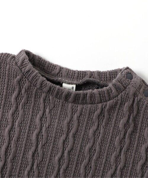 apres les cours（アプレレクール）の「【ジュニア対応】ニットソーセットアップ（セットアップ・キッズ・ブラック/ベージュ/グレー・140/130/120/110/100/90/80）」の9枚目の写真