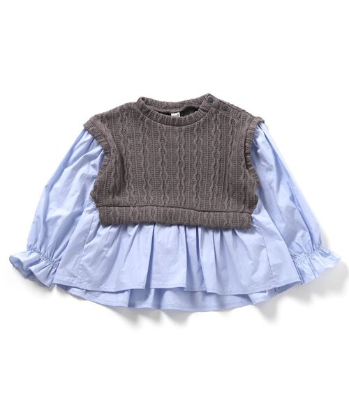 apres les cours（アプレレクール）の「【ジュニア対応】ニットソーセットアップ（セットアップ・キッズ・ブラック/ベージュ/グレー・140/130/120/110/100/90/80）」の20枚目の写真