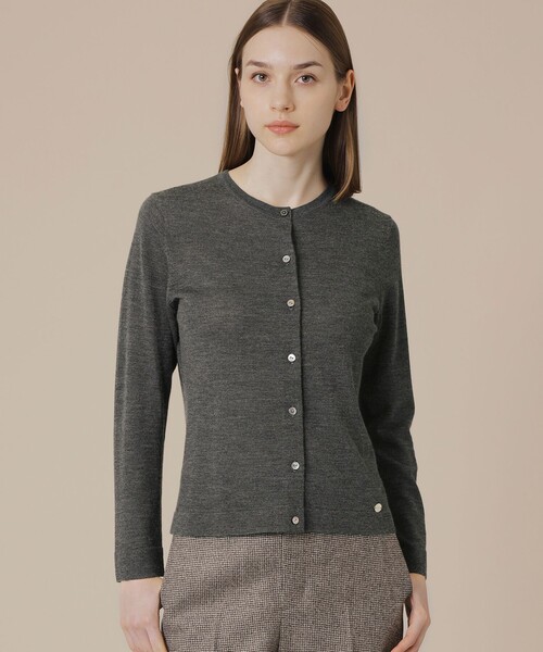 MACKINTOSH LONDON(マッキントッシュ ロンドン)の「カシミヤブレンドソフトニットカーディガン(カーディガン/ボレロ・レディース・グレー/ブラック/ピンク系その他2・38)」の2枚目の写真