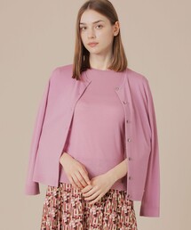 マッキントッシュロンドン◇ラスター麻ロングカーディガン リネン混 ピンク　38 MACKINTOSH LONDON WOMEN| 2025 Spring collection 新作入荷 の