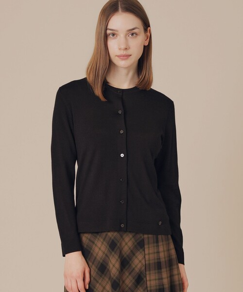 MACKINTOSH LONDON(マッキントッシュ ロンドン)の「カシミヤブレンドソフトニットカーディガン(カーディガン/ボレロ・レディース・グレー/ブラック/ピンク系その他2・38)」の1枚目の写真