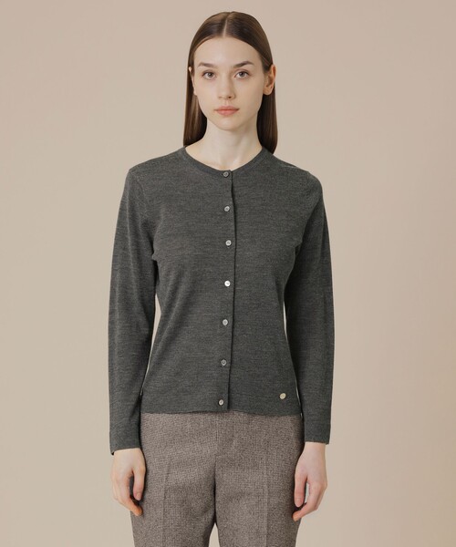 MACKINTOSH LONDON(マッキントッシュ ロンドン)の「カシミヤブレンドソフトニットカーディガン(カーディガン/ボレロ・レディース・グレー/ブラック/ピンク系その他2・38)」の7枚目の写真