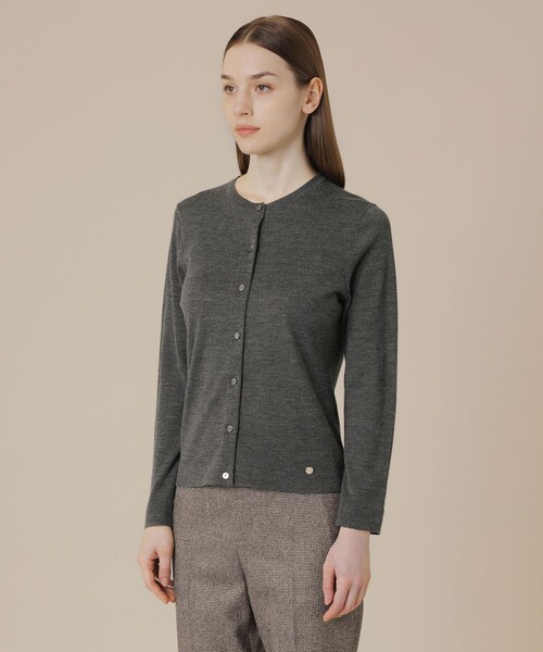 MACKINTOSH LONDON(マッキントッシュ ロンドン)の「カシミヤブレンドソフトニットカーディガン(カーディガン/ボレロ・レディース・グレー/ブラック/ピンク系その他2・38)」の8枚目の写真