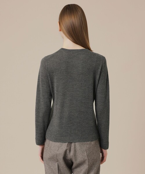 MACKINTOSH LONDON(マッキントッシュ ロンドン)の「カシミヤブレンドソフトニットカーディガン(カーディガン/ボレロ・レディース・グレー/ブラック/ピンク系その他2・38)」の9枚目の写真