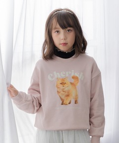 DANTON/ダントン] ワンポイントロゴ クルーネックニットカーディガン