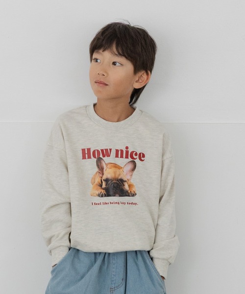 JAM & LINK（ジャムアンドリンク）の「BIGシルエット プリント裏毛トレーナー（スウェット・キッズ・J/C/E/D/H/A/F/L/K/I/G/B・130/120/110/100/140/160/150）」の10枚目の写真