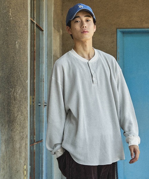 最終価格】新品 アナクロノーム ワッフルシャツ NVRFRGT - 【25SS】ワッフル サーマル ロングスリーブ 長袖 T