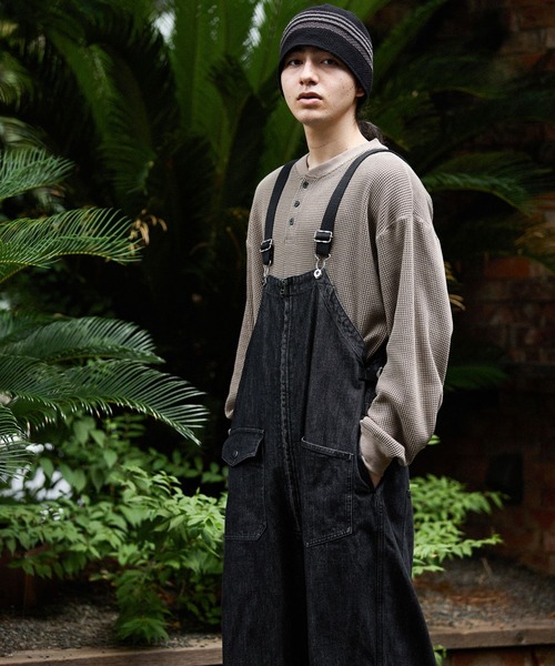 niko and...（ニコアンド）の「ワッフルヘンリーロンT（Tシャツ/カットソー・メンズ・オフホワイト/ブラック/ベージュ・LARGE/MEDIUM）」の7枚目の写真