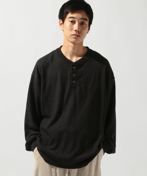 セール】ワッフルヘンリーロンT（Tシャツ/カットソー）｜niko