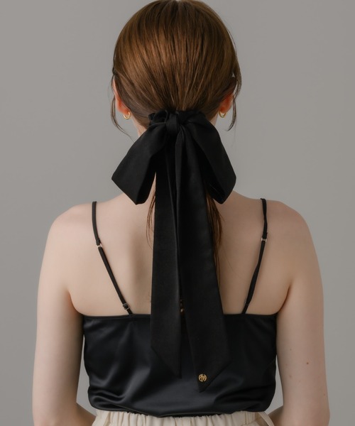 muku（ムク）の「CHOUCHOU/Ribbon（シュシュ・レディース・ブラック・FREE）」の8枚目の写真