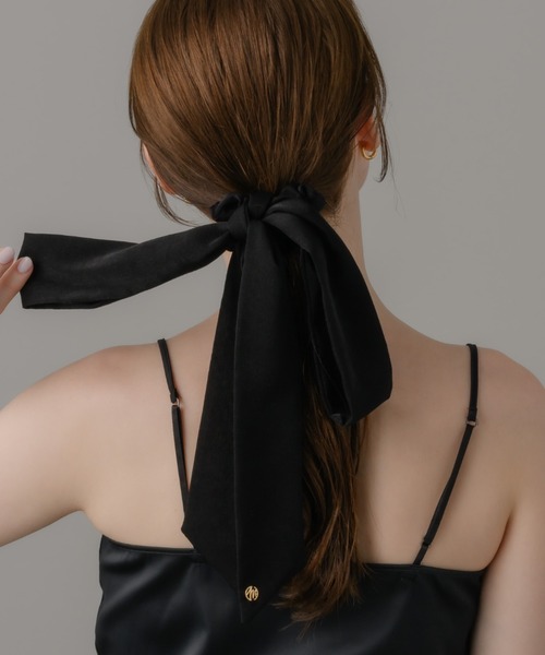 muku（ムク）の「CHOUCHOU/Ribbon（シュシュ・レディース・ブラック・FREE）」の11枚目の写真
