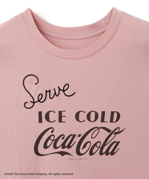 Coca Cola（コカコーラ）の「【Coca-Cola】VIS別注フォト＆ロゴプリントアソートTシャツ（Tシャツ/カットソー・レディース・チャコールグレー/ピンク/ホワイト・FREE）」の19枚目の写真