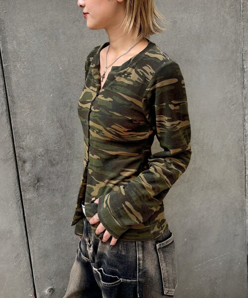 WHO'S WHO gallery(フーズフーギャラリー)の「ナローカーディガン(カーディガン/ボレロ・レディース・ブラウン/カーキ・FREE)」の10枚目の写真