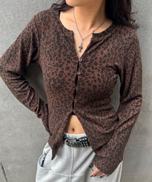 WHO'S WHO gallery(フーズフーギャラリー)の「ナローカーディガン(カーディガン/ボレロ・レディース・ブラウン/カーキ・FREE)」の20枚目の写真